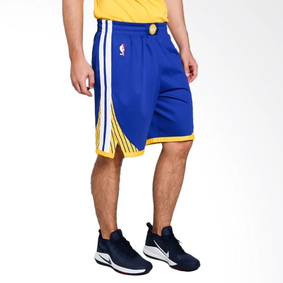 Nike Golden State Warriors Aeroswift Authentic Shorts 866383-495 (Blue/Gold) - Picture 3 of 4